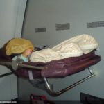 baby bed on a plane